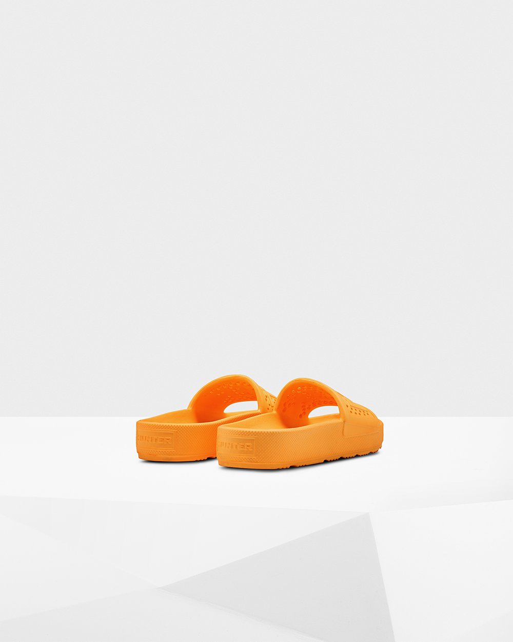 Womens Slides - Hunter Original Lightweight Moulded (74QFUMOXR) - Orange